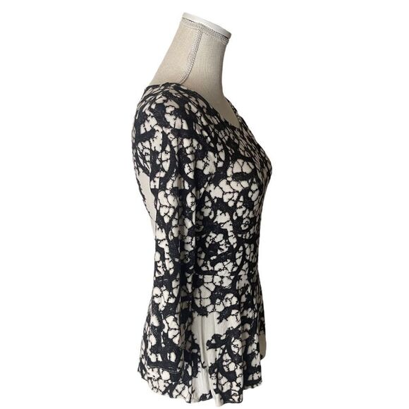 Anthropologie Leifsdottir Webbed Tales Boatneck Peplum Top - Picture 5 of 14